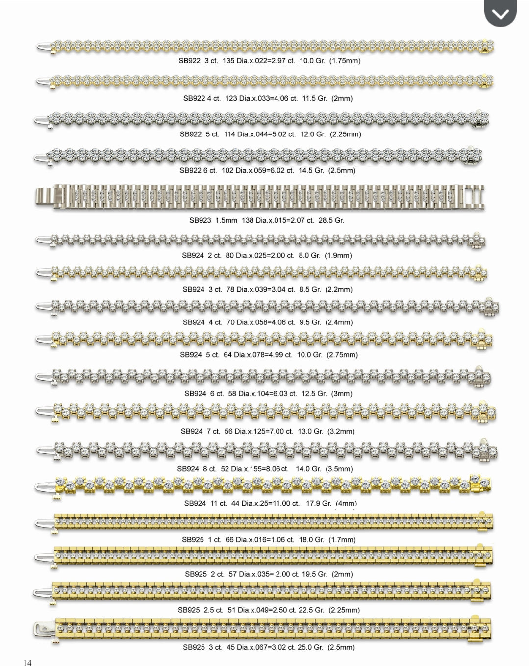 JB01PG2 THERE IS OVER 1668 LADIES BRACELET TO CHOOSE FROM