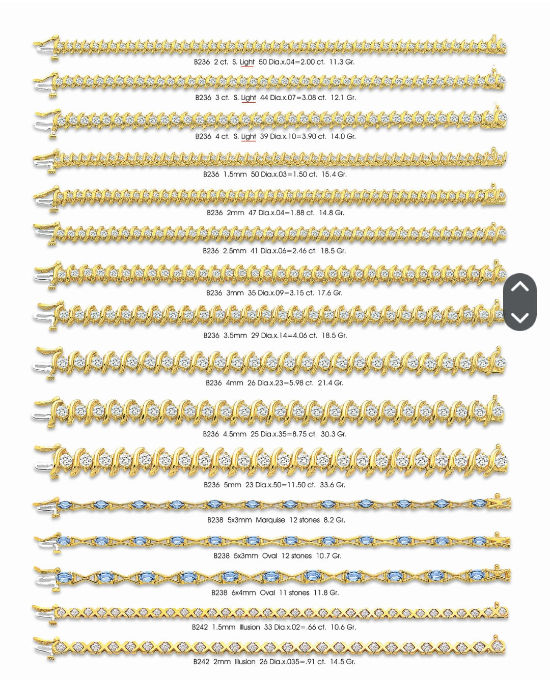 JB01PG2 THERE IS OVER 1668 LADIES BRACELET TO CHOOSE FROM