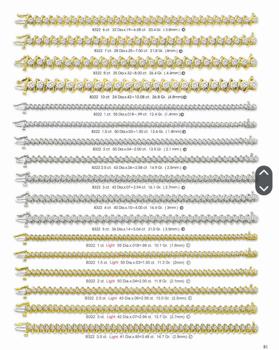 JB01PG2 THERE IS OVER 1668 LADIES BRACELET TO CHOOSE FROM