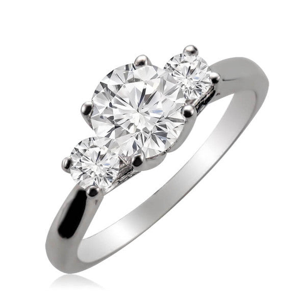 JB:RMC5096-C5100 10kt White Gold Engagement Ring