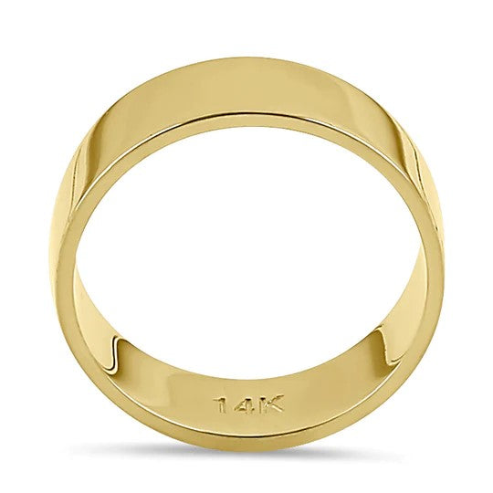 JB:ORP2260 Solid 14K Gold 5mm Flat Wedding Band