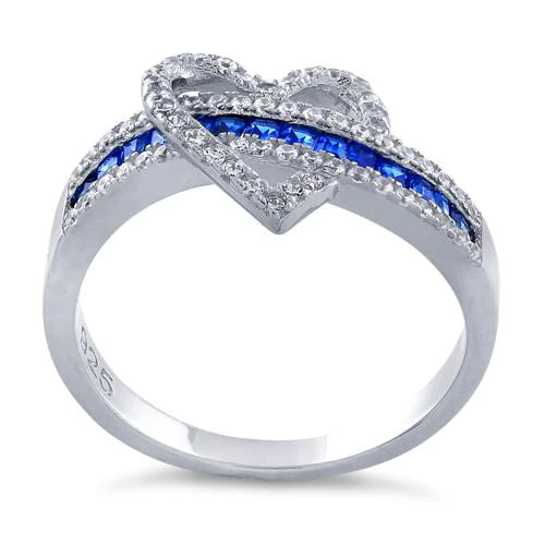 sterling-silver-exotic-heart-blue-sapphire-cz-ring