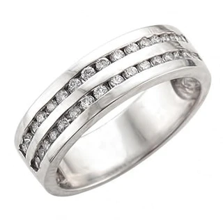 JBRM2010 10kt White Gold Wedding Band