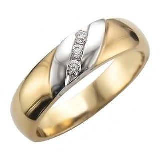 JBRM2001 Two Tone 10kt Wedding Band