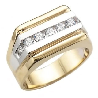 JBRM2002 Two Tone 10kt Wedding Band
