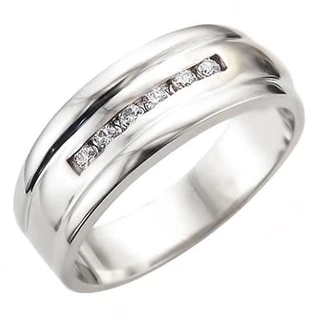 JBRM2004 10kt White Gold Wedding Band