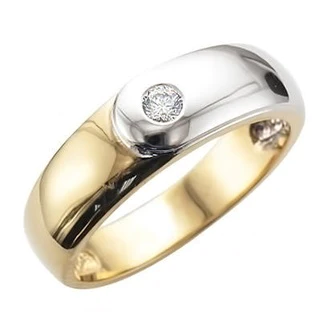JBRM2011 Two Tone 10kt Wedding Band
