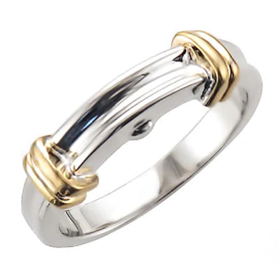 JBRB155 Two Tone 10kt Gold Engagement Ring Set