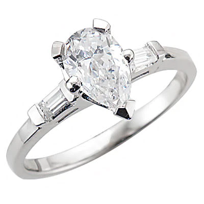 JBRM188 White Gold Engagement Ring Set