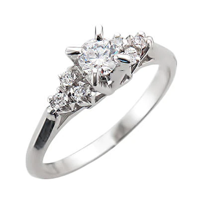 JBRM208 10kt White Gold Engagement Ring Set