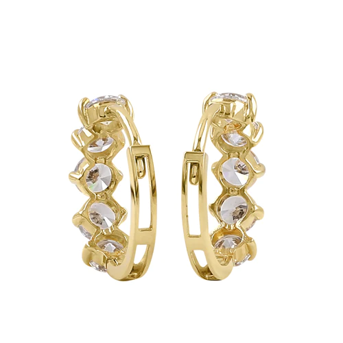 JB:OEZ299 All products     Solid 14K Yellow Gold 11.5mm x 4.5mm ...