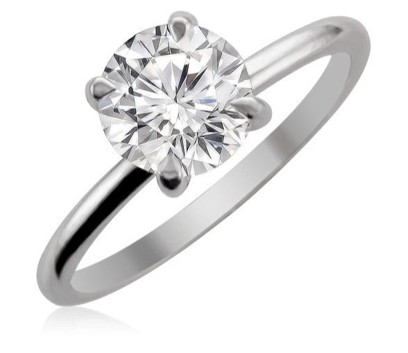 JBRM1064 10kt White Gold Engagement Ring