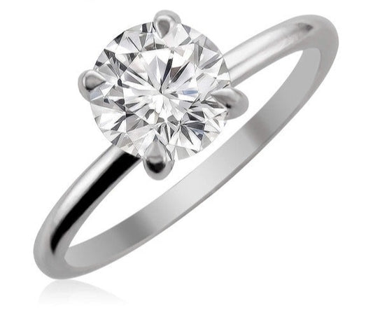 JBRM1064 10kt White Gold Engagement Ring