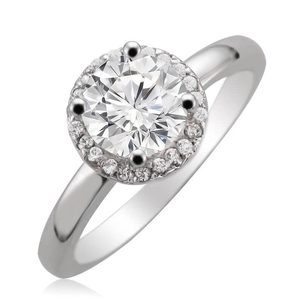 JBRM914 10KT White Gold Engagement Ring