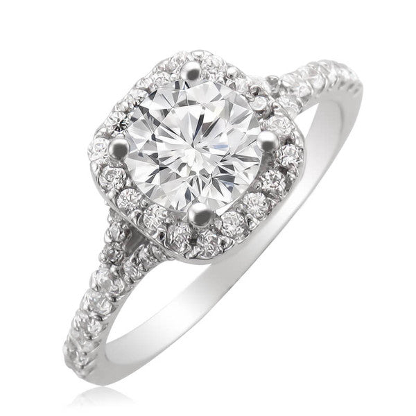 JB:RM978 10KT White Gold Engagement Ring
