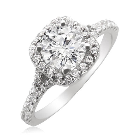JB:RM978 10KT White Gold Engagement Ring