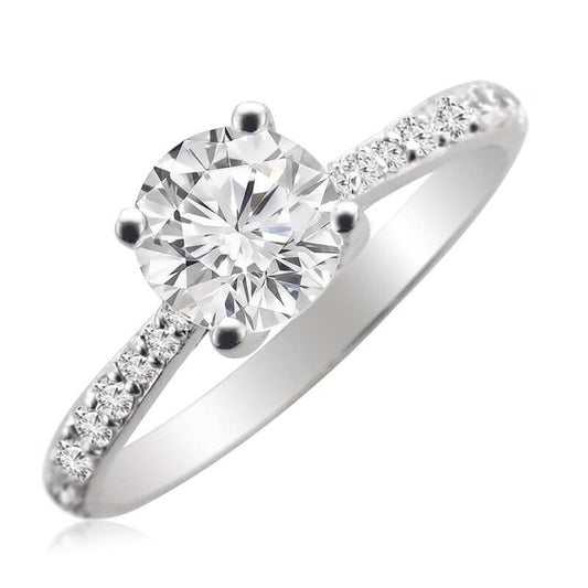 JBRM901 10kt White Gold Engagement Ring