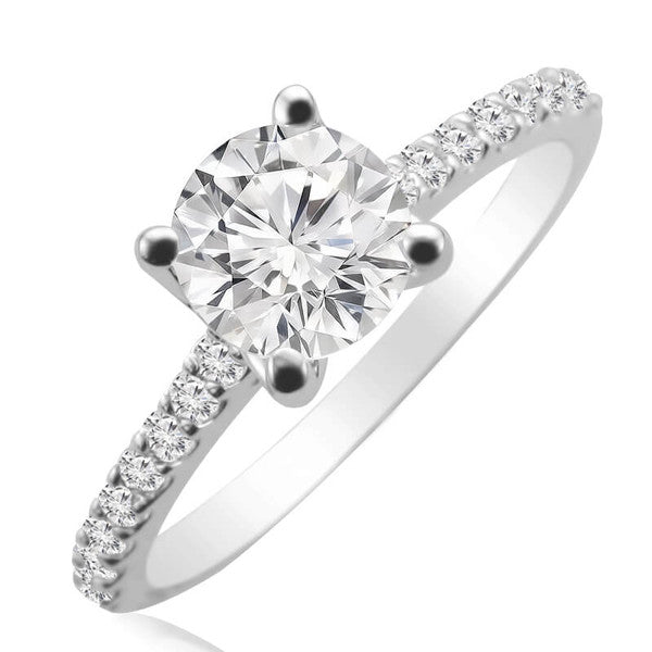 JBRM903 10kt White Gold Engagement Ring