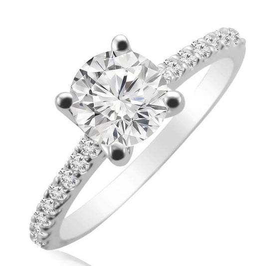 JBRM903 10kt White Gold Engagement Ring