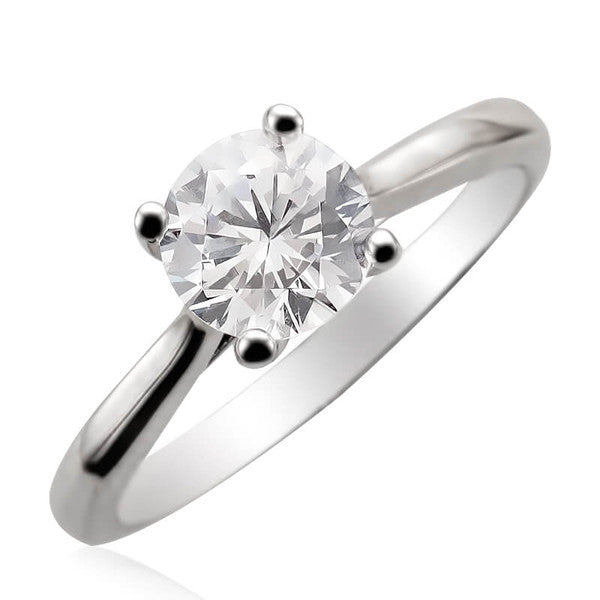 JB:RM906 10KT White Gold Engagement Ring