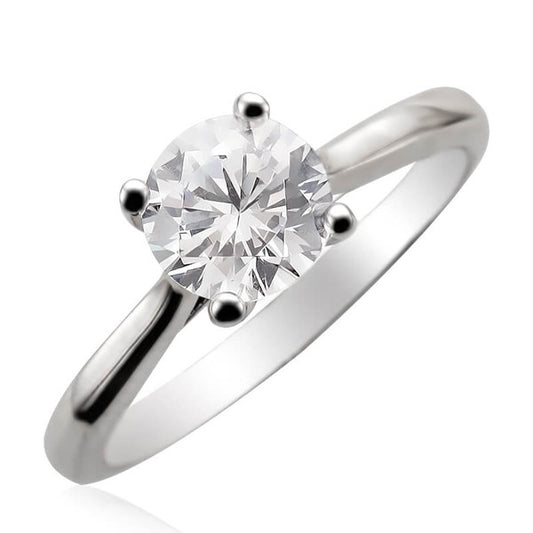 JB:RM906 10KT White Gold Engagement Ring