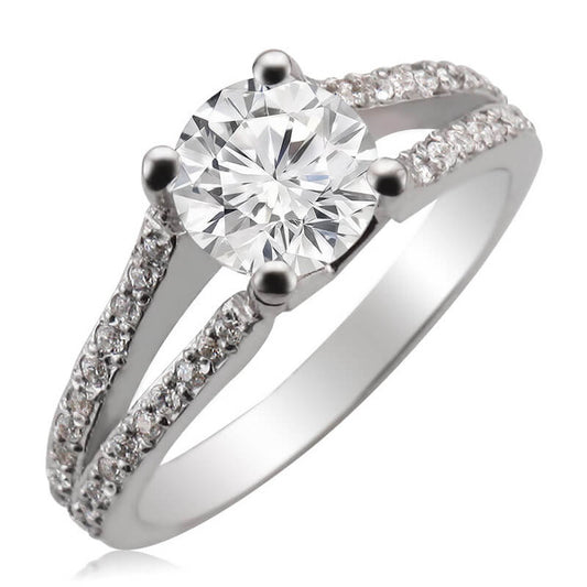 JBRM915 10kt White Gold Engagement Ring
