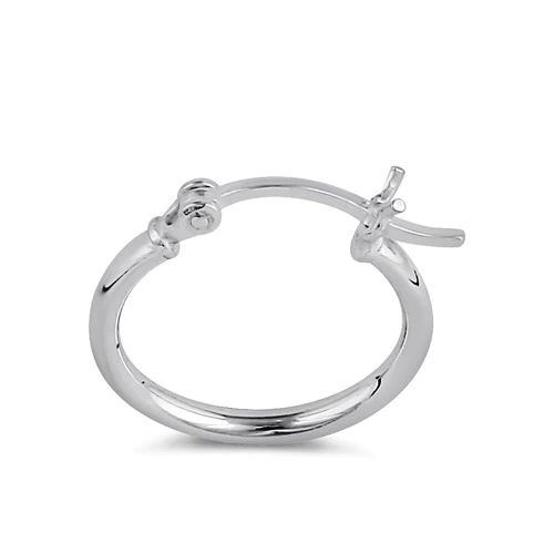 JB:SEP333  Sterling Silver 2.0MM x 20MM Hoop Ear...