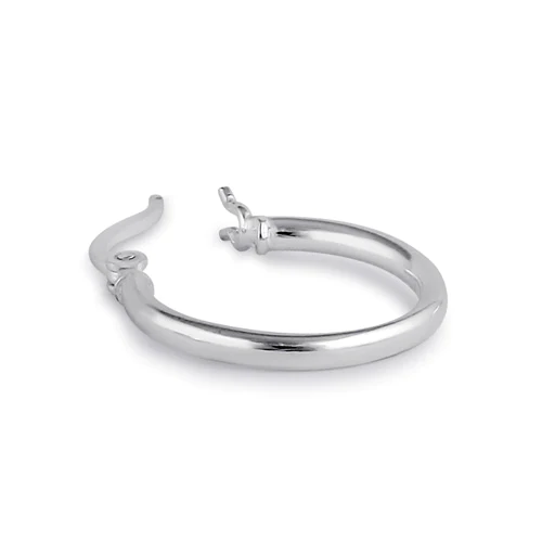 JB:SEP333  Sterling Silver 2.0MM x 20MM Hoop Ear...