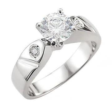 JBRM147 10kt White Gold Engagement Ring
