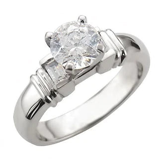 JBRM147 10kt White Gold Engagement Ring