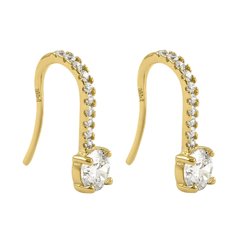 JB:OEZ331 All products Solid 14K Yellow Gold Elegant Round C...