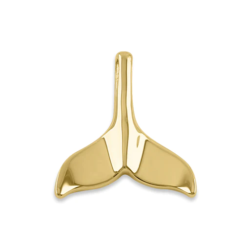 JB:OPP420 Solid 14K Yellow Gold Jumping Dolphins Pendant