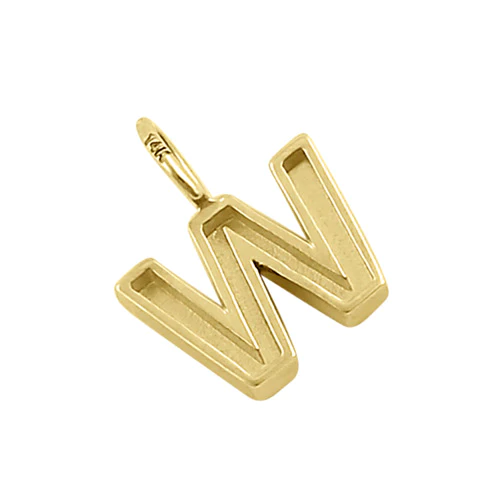 JB:OPP38278 All products Solid 14K Gold W Initial Pendant