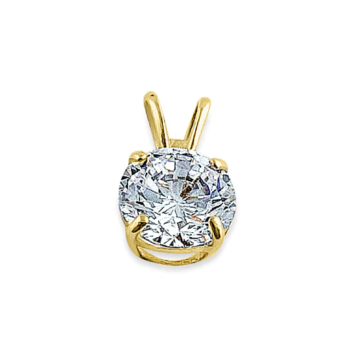 JB:OPZ105      Solid 14K Yellow Gold Classic Round C...
