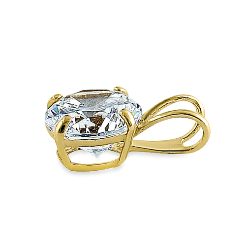 JB:OPZ105      Solid 14K Yellow Gold Classic Round C...