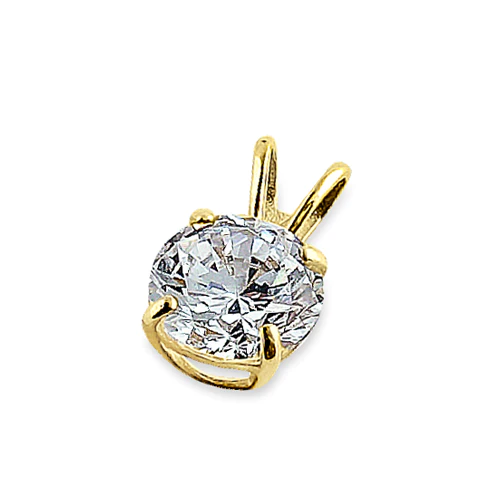 JB:OPZ105      Solid 14K Yellow Gold Classic Round C...