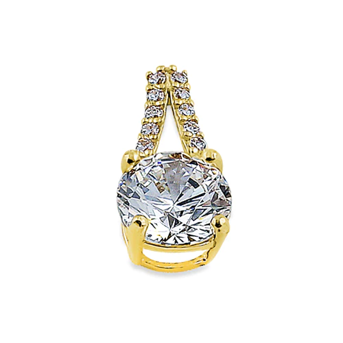 JB:OPZ066  Solid 14K Yellow Gold Vintage Round C...