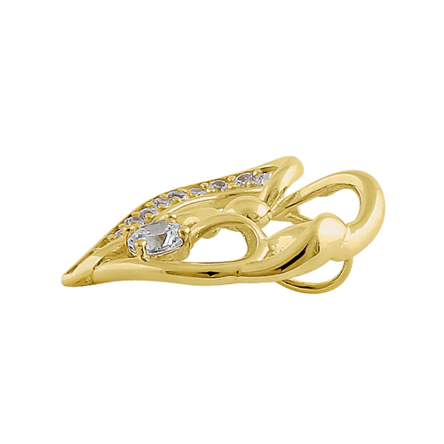 JB:OPZ103  Solid 14K Yellow Gold Mother and Chil...