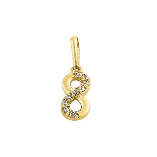 JB:OPZ179     All products     Solid 14K Yellow Gold Small Infinity ...