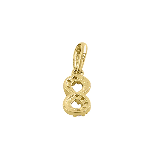 JB:OPZ179     All products     Solid 14K Yellow Gold Small Infinity ...