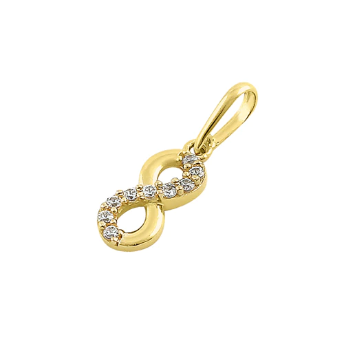 JB:OPZ179     All products     Solid 14K Yellow Gold Small Infinity ...