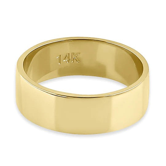 JB:ORP2260 Solid 14K Gold 5mm Flat Wedding Band