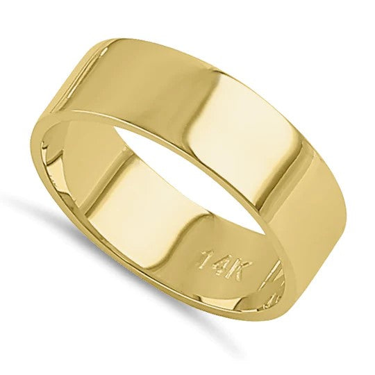 JB:ORP2260 Solid 14K Gold 5mm Flat Wedding Band