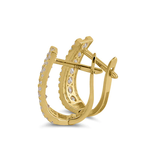 JB:OEZ127 All products Solid 14K Yellow Gold 4.5mm x 12.5mm ...