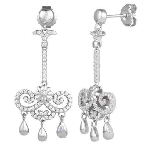 JB:E1266     All products     Sterling Silver Flower Chandelier....