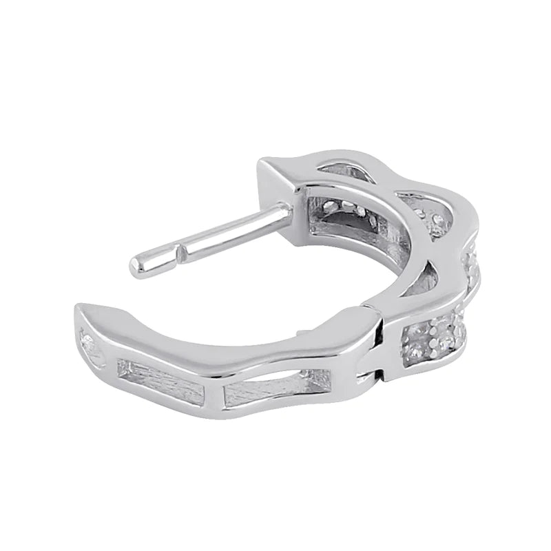 JB:SEZ893 All products Sterling Silver 8.0mm x 3.0mm Curvy C...