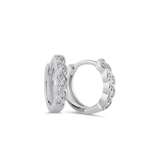 JB:SEZ899  Sterling Silver 10mm x 3mm Celtic Twi...