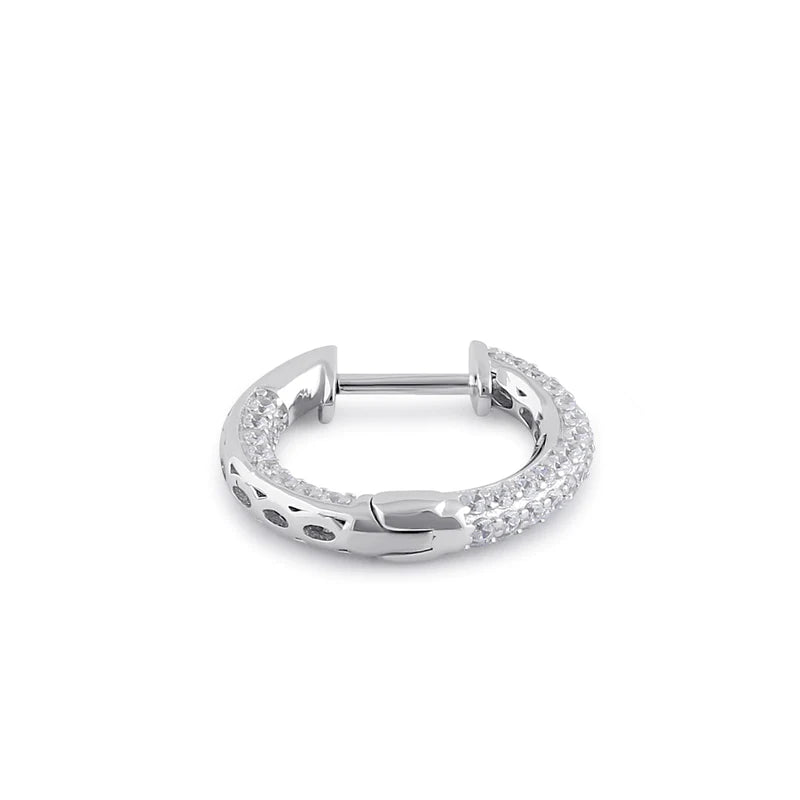 JB:SEZ910 All products Sterling Silver 12mm x 2.6mm Clear CZ...