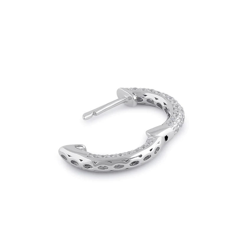 JB:SEZ910 All products Sterling Silver 12mm x 2.6mm Clear CZ...