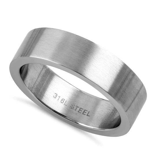 JB:TRK045 Stainless Steel 6MM Band Ring